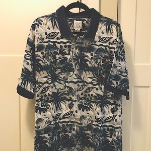 Field Gear Hawaiian print polo-Sz XL